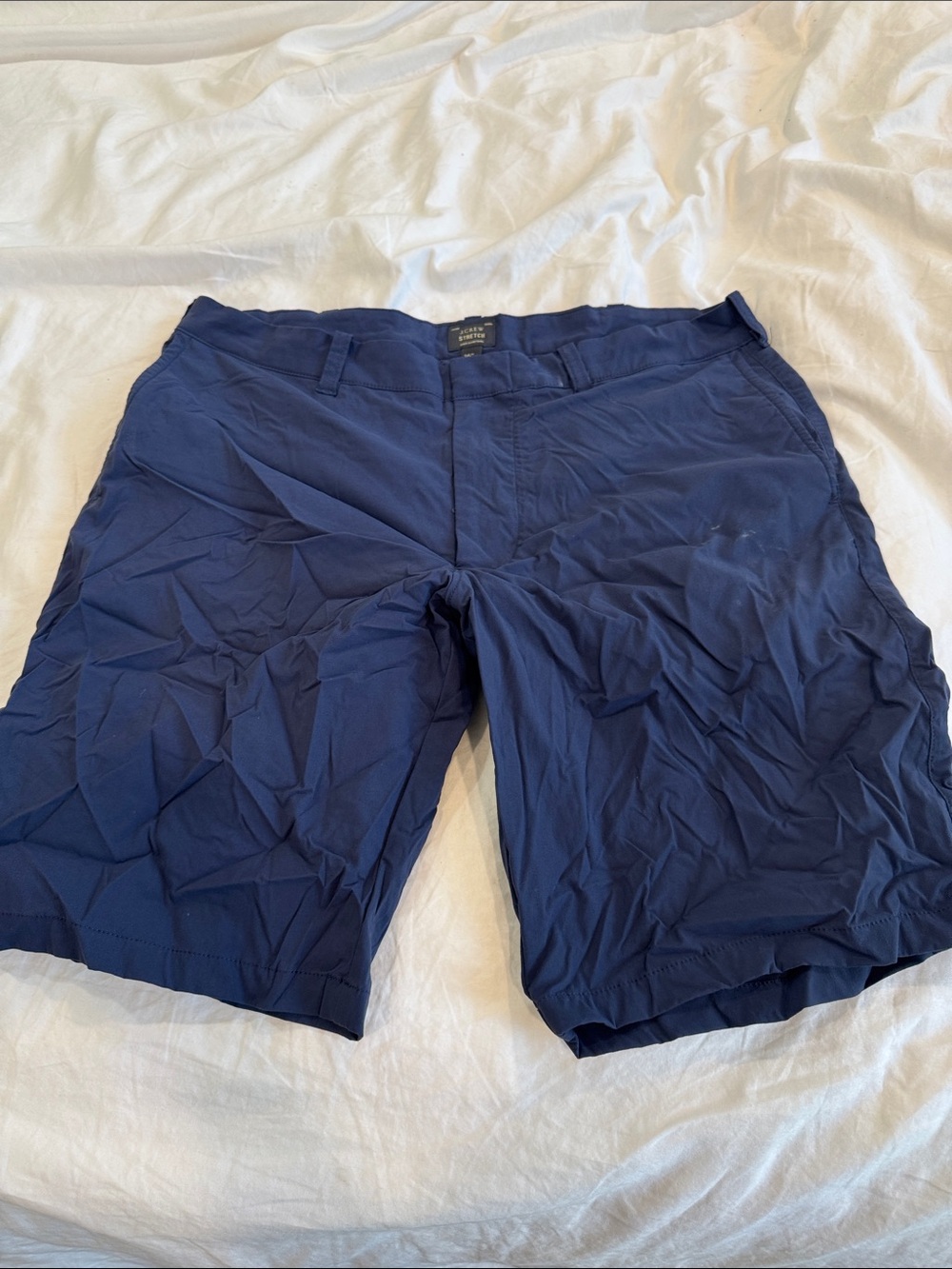 J. Crew Men's Navy Stretch Hybrid Shorts